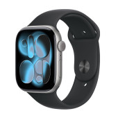 Watch Apple Watch Series 11 (2025) LTE 46mm Space Grey Aluminium Case with Black Sport Band M/L - Black