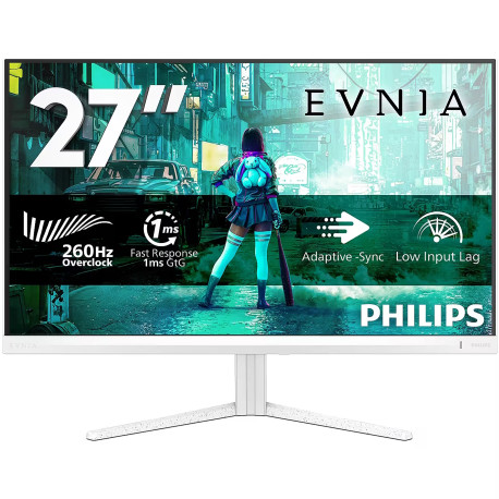 PHILIPS Evnia Gaming Monitor 27M2N3201PL 27" Fast IPS, FHD 1920x1080, 260Hz OC, 1ms GtG, 0.3ms MBR,