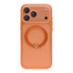 Rixus SnapGrip 360 Case For Apple iPhone 17 Pro Max, 18 Pro Max Orange
