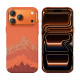 Rixus Alpine Ultra-Slim Case With MagSafe Compatible RXD081 For Apple iPhone 17 Pro, 18 Pro Mountain Orange