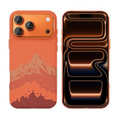 Rixus Alpine Ultra-Slim Case With MagSafe Compatible RXD081 For Apple iPhone 17 Pro, 18 Pro Mountain Orange