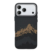 Rixus Alpine Ultra-Slim Case With MagSafe Compatible RXD082 For Apple iPhone 17 Pro, 18 Pro Mountain Black
