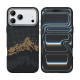 Rixus Alpine Ultra-Slim Case With MagSafe Compatible RXD082 For Apple iPhone 17 Pro, 18 Pro Mountain Black