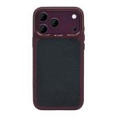 Rixus Mag Carbon With MagSafe Compatible For Apple iPhone 17 Pro, 18 Pro Deep Purple
