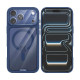 Rixus Crystal Amber Case For Apple iPhone 17 Pro Max, 18 Pro Max Blue
