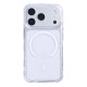 Rixus Anti-Burst Case With MagSafe Compatible For Apple iPhone 17 Pro, 18 Pro Transparent