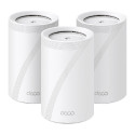 TP-Link Deco BE65 BE9300 Mesh Wi-Fi 7 sustav, tri-band 9214Mbps, 4× 2.5Gbps WAN/LAN, MLO, 320MHz, HomeShield, bijeli
