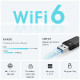 TP-Link Archer TX50U AX3000 dvopojasni Wi-Fi 6 USB adapter, 2402 + 574 Mbps, USB 3.0, WPA3, Windows 10/11