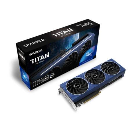 Grafična kartica Intel ARC A750 TITAN OC Edition, 8GB GDDR6, PCIe 4.0 x16, 3xDP, 1xHDMI, Sparkle