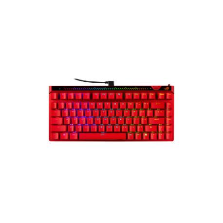 Tipkovnica ASUS ROG Falchion Ace 75HE, ROG HFX V2 Mag Analog, RGB, lava red, US