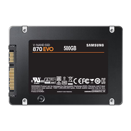 SSD Samsung 870 EVO 500GB 2.5“ SATA3 (560/530) V-NAND 3bit MLC