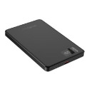 Gembird 15 W Magnetic wireless powerbank with LCD, 5000 mAh, black