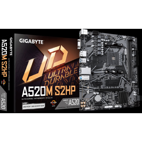 GIGABYTE A520M S2HP AM4 2xDDR4 D-sub