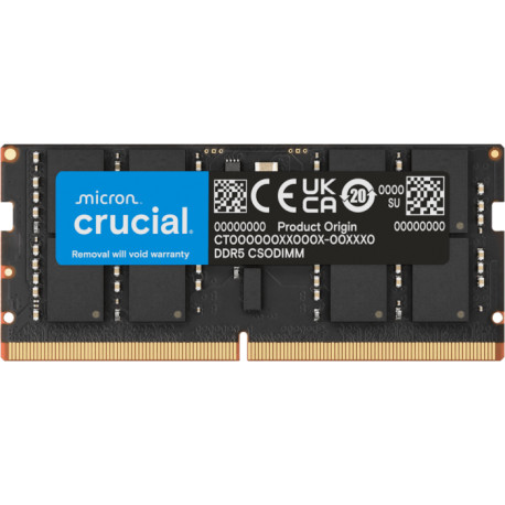 Crucial SO-DIMM 32GB DDR5 6400MHz, CL52 1.1 V