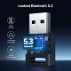 UGREEN Bluetooth USB adapter za Windows, povezivanje do 5 uređaja, Plug & Play, crni
