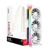 XFX Mercury AMD Radeon RX 9070XT OC White Magnetic Air Edition with RGB 16GB GDDR6 HDMI 3xDP, AMD RD