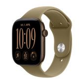 Watch Apple Watch Series 12 (2026) GPS 46mm Dark Bronze Aluminium Case with Olive Sport Band M/L - Dark Bronze