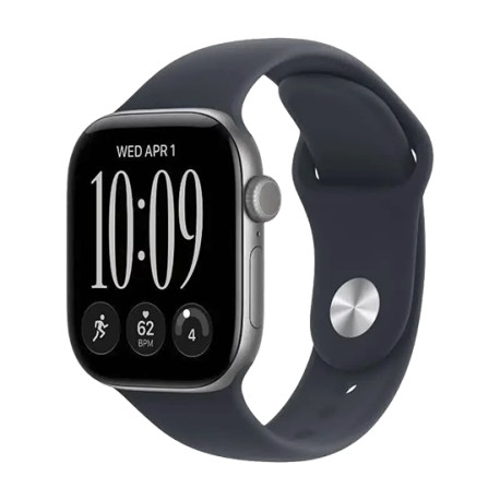 Watch Apple Watch Series 12 (2026) GPS 42mm Space Grey Aluminium Case with Navy Blue Sport Band S/M - Space Gray