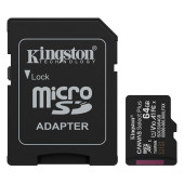 Kingston 64GB microSDXC Canvas Select Plus Gen3 100MB/s A1 Card + Adapter