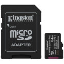 Kingston 64GB microSDXC Canvas Select Plus Gen3 100MB/s A1 Card + Adapter