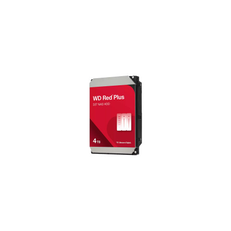 HDD NAS WD Red Plus (3.5'', 4TB, 512MB, 5400 RPM, SATA 6 Gb/s)