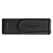 Kingston  64GB Portable USB 3.2 Gen 1 DataTraveler Exodia S (Black/Black)
