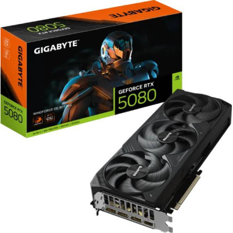 Gigabyte GF RTX5080 Windforce OC, 16GB GDDR7
