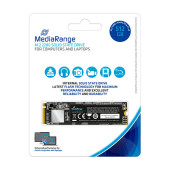 MediaRange M.2 2280 SSD, NVMe PCIe, 512GB, black , MR1032