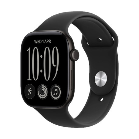 Watch Apple Watch Series 12 (2026) GPS 46mm Black Aluminium Case with Black Sport Band S/M - Black