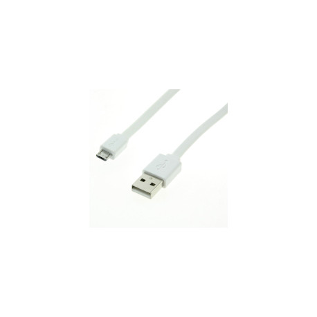 Roline USB2.0 kabel TIP A(M) na Micro B(M), bijeli, 1.0m