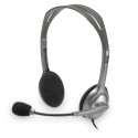 Logitech H110 slušalice s mikrofonom, stereo, siva