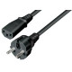 Transmedia Power Cable Schuko -IEC 320 plug 1,5m