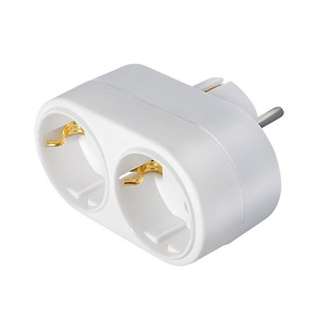 Transmedia Multiple adapter 2x CEE 7 7 plug