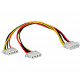 Roline interni Y-naponski kabel, 4-pin HDD - 2×4-pin HDD, 0.3m