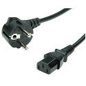 Roline naponski kabel, ravni IEC320 C13, 1.8m, crni