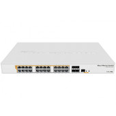 Mikrotik Cloud Router Switch CRS328-24P-4S+RM, 800 MHz CPU, 512MB RAM, 24×G-LAN (all PoE-out), 4xSFP+, RouterOS L5/SwitchOS (