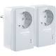 AV500 Powerline  Adapter with AC Pass Through Starter Kit, 500Mbps Powerline Datarate, 1 Fast Ethern