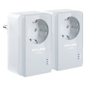 AV500 Powerline  Adapter with AC Pass Through Starter Kit, 500Mbps Powerline Datarate, 1 Fast Ethern