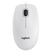 LOGITECH Corded  Mouse B100 - Business EMEA - WHITE
