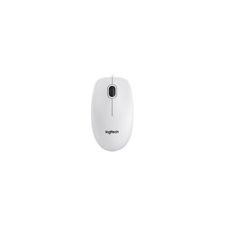 LOGITECH Corded  Mouse B100 - Business EMEA - WHITE