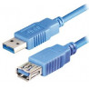 Transmedia USB 3.0 type A plug - USB type A jack 2m