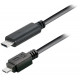 Transmedia USB type C plug - USB 2.0 type B Micro B plug, 2,0 m