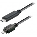 Transmedia USB type C plug - USB 2.0 type B Micro B plug, 2,0 m