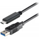 Transmedia USB type C plug - USB 3.1 type A plug, 1,0 m