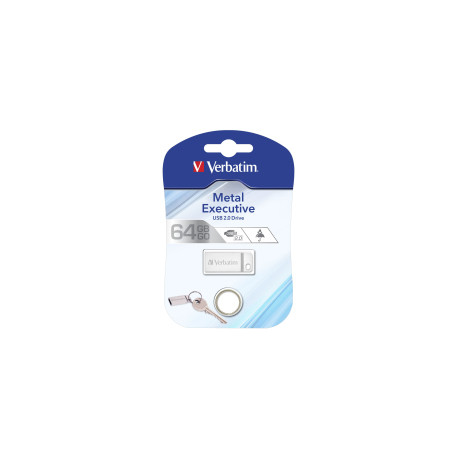 Verbatim USB2.0 Store'n'Go Metal Executive 64GB, srebrni