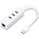 TP-LINK UE330 USB 3.0 3-Port Hub & Gigabit Ethernet Adapter 2 in 1 USB Adapter